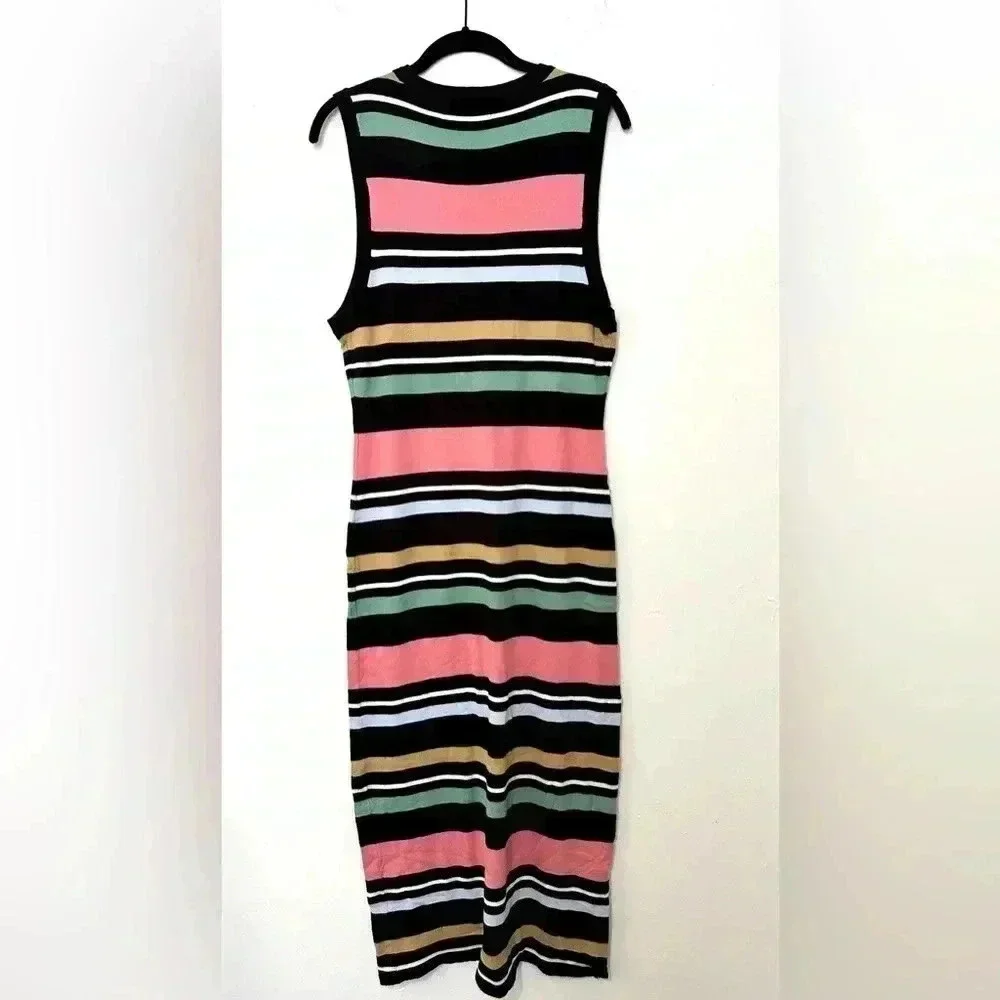 BCBGeneration Multi Color Striped Sweater Dress - Picture 2 of 4